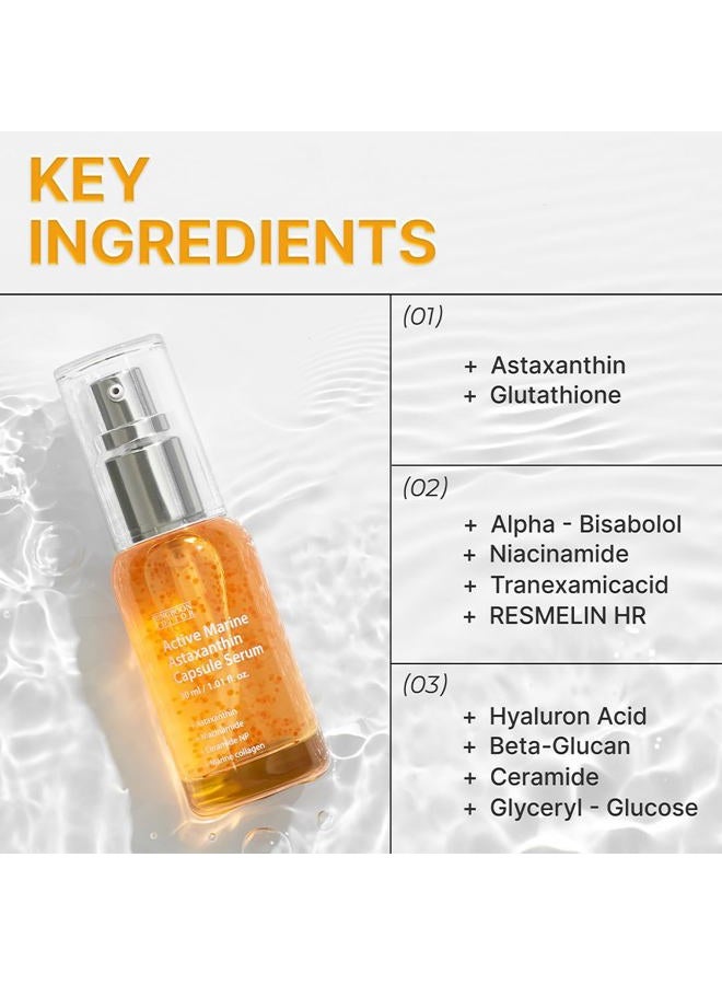 SUNGBOON EDITOR Active Marine Astaxanthin Serum | Niacinamide, Tranexamic Acid, Hyaluronic Acid, Hydrating Serum for Even Skin Tone, Korean Skin Care, 30ml,1.01 fl.oz. - Image 4