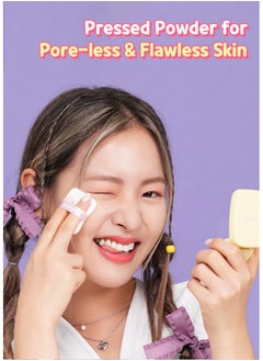 COLORGRAM Sebum Retouching Blur Pact | Poreless-Looking Pressed Setting Face Powder For Normal To Oily Skin, Provides Weightless, Matte Finish With Soft Focus Effect  - Image 5