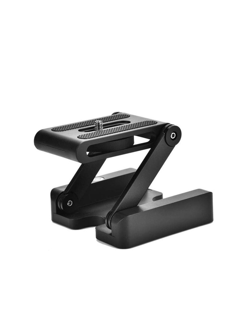SYOSI Z Flex Tilt Tripod Head, Aluminum Alloy Folding Z Shape Tilt Pan Head Quick Release Plate Bracket for Nikon for Canon DSLR Cameras, Tripod Quick Release Plate - Image 1