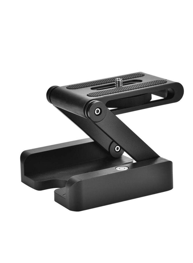 SYOSI Z Flex Tilt Tripod Head, Aluminum Alloy Folding Z Shape Tilt Pan Head Quick Release Plate Bracket for Nikon for Canon DSLR Cameras, Tripod Quick Release Plate - Image 3