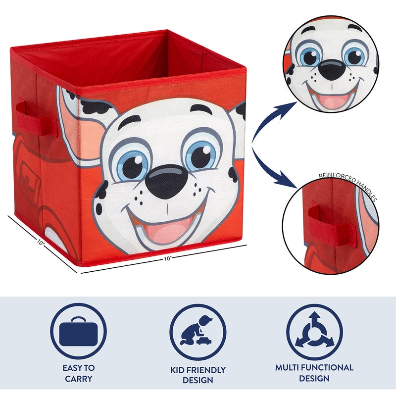 Idea Nuova Paw Patrol Collapsible Storage Cubes, Set of 2, 10"x10" - Image 4
