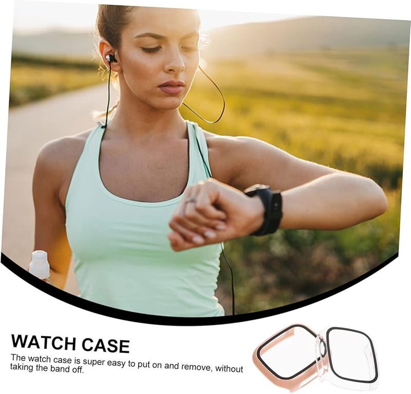 2pcs Multi Color Watch Protective Cover with Tempered Film PC Material for Xplora Play Transparent Durable Easy to Install - Image 3