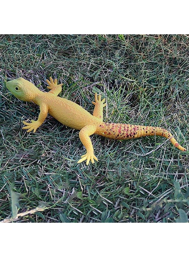 SUPER TOY Reptile Toy for Kids Realistic Gecko Lizard Figurine Rubber Animal Cold Blooded Lifelike Soft Prank Toys Educational Gift Boys Girls