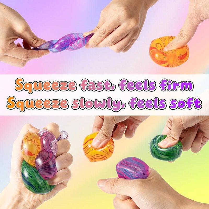 QITAI 4 Pack Squishy Fidget Toys Stress Cube Bulk, Squishies Slow Rising Stress Balls for Adults Kids, Sensory Fidget Toys for Anxiety Relief, Small Squishy Toys for Classroom Prizes Party Favors - Image 4