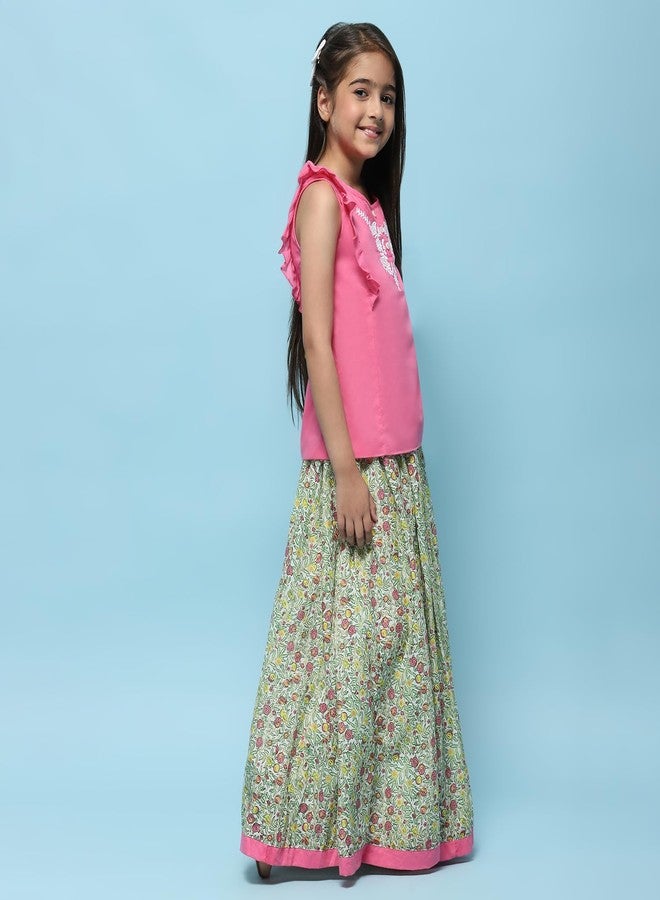 Biba GIRLS PRINTED STRAIGHT KID(KWSUMMER BREEZE2674E_MULTI_15) - Image 3