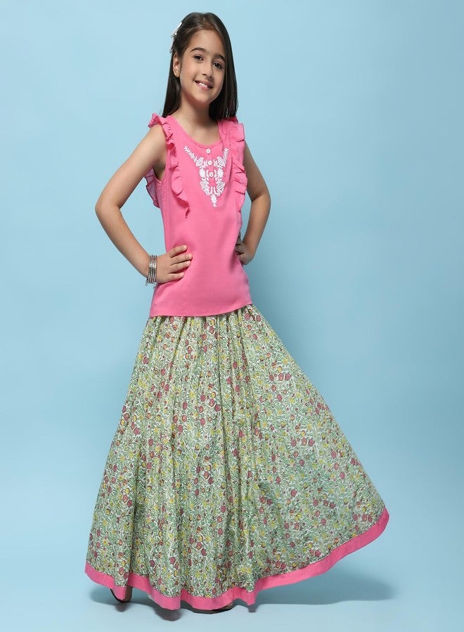 Biba GIRLS PRINTED STRAIGHT KID(KWSUMMER BREEZE2674E_MULTI_15) - Image 5