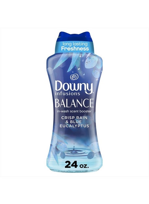 Infusions In-Wash Laundry Scent Booster Beads, BALANCE, Crisp Rain and Blue Eucalyptus, 24 oz