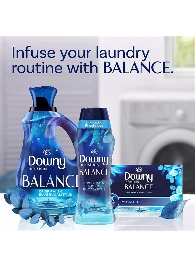 Downy - Infusions In-Wash Laundry Scent Booster Beads, BALANCE, Crisp Rain and Blue Eucalyptus, 24 oz - Image 1