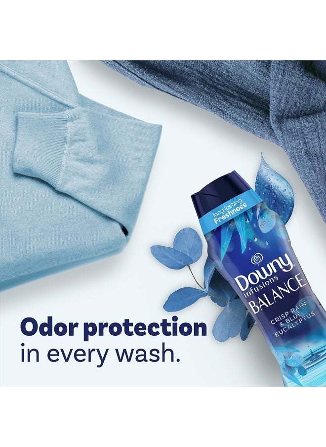 Downy حبيبات تعزيز رائحة الغسيل أثناء الغسيل من إنفيوجنز، بالانس، برائحة المطر المنعش والأوكالبتوس الأزرق، 24 أونصة  - Image 5