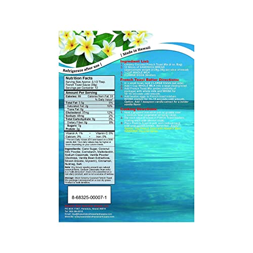 Hawaii's Best Hawaiian Creamy Coconut French Toast Mix - Image 2