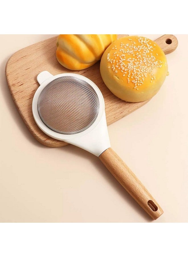 P-Plus International منخل شبكي دقيق P-Plus الدولي مصنوعة من الفولاذ المقاوم للصدأ 304 مع مقبض طويل لمصفاة الكوكتيل ومصفاة الطعام ومصفاة الشاي ومصفاة القهوة (طقم من 2) - Image 3