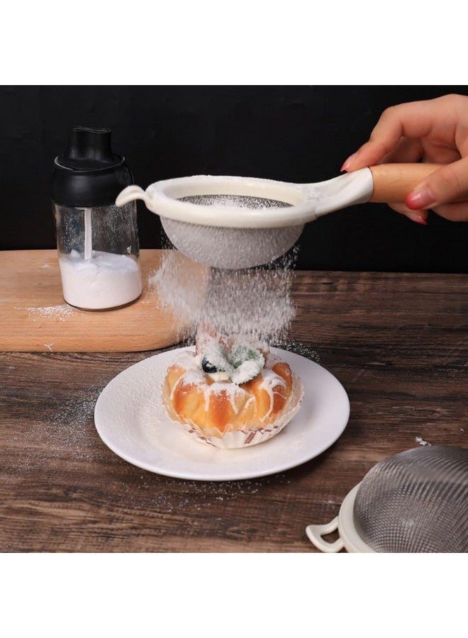 P-Plus International منخل شبكي دقيق P-Plus الدولي مصنوعة من الفولاذ المقاوم للصدأ 304 مع مقبض طويل لمصفاة الكوكتيل ومصفاة الطعام ومصفاة الشاي ومصفاة القهوة (طقم من 2) - Image 5