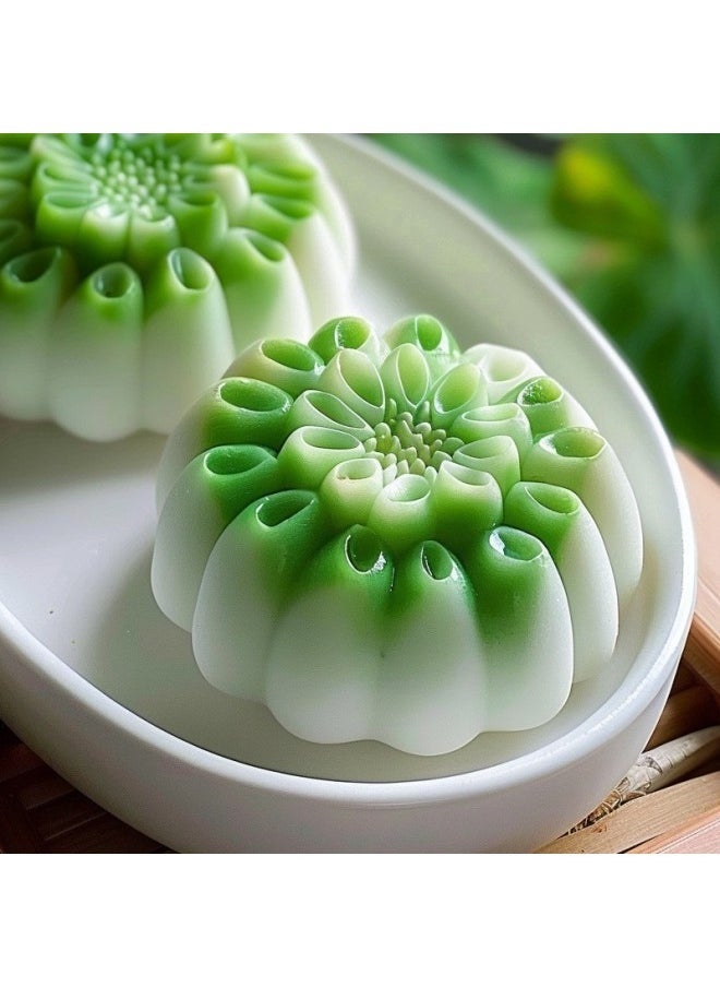 Mizong Flower Bud Mung Bean Cake Mold Homemade Lotus Mini Moon Cake Tea Fruit Grinder Flower Cake Mold-Specifications - Image 3