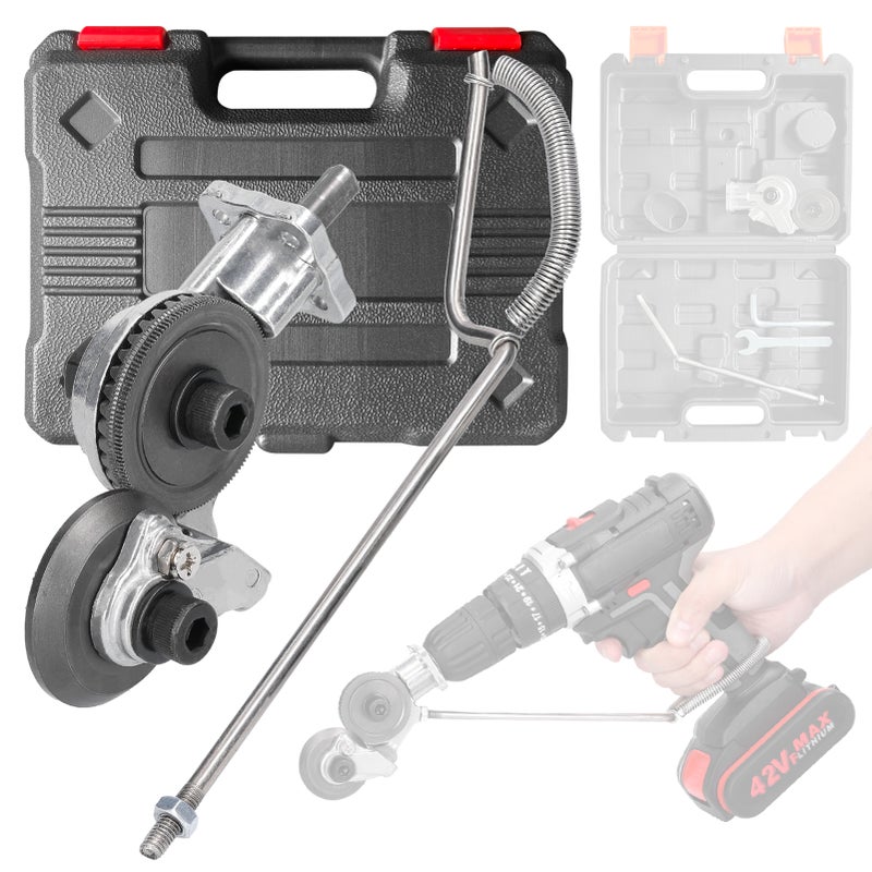 Electric Drill Metal Plate Auxiliary Cutter 0.8mm Metal Iron Tin Plate Quick Cutting Tool Labor-Saving Electric Drill Cutter Accessory Retrofit Shears - Image 1