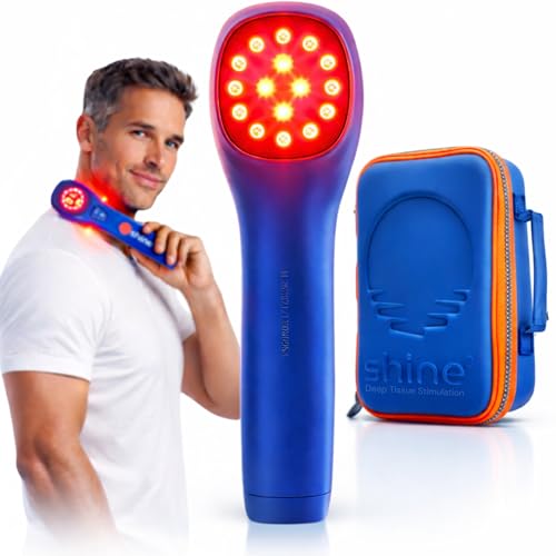 Shine علاج الضوء الأحمر للجسم - علاج الضوء الأحمر السريري مع علاج الضوء تحت الأحمر - جهاز ضوء LED مزدوج الطول الموجي 660/850 نانومتر. جهاز علاج الضوء الأحمر تحت الأحمر للمفاصل والعضلات عالي القوة من SHINE - Image 1