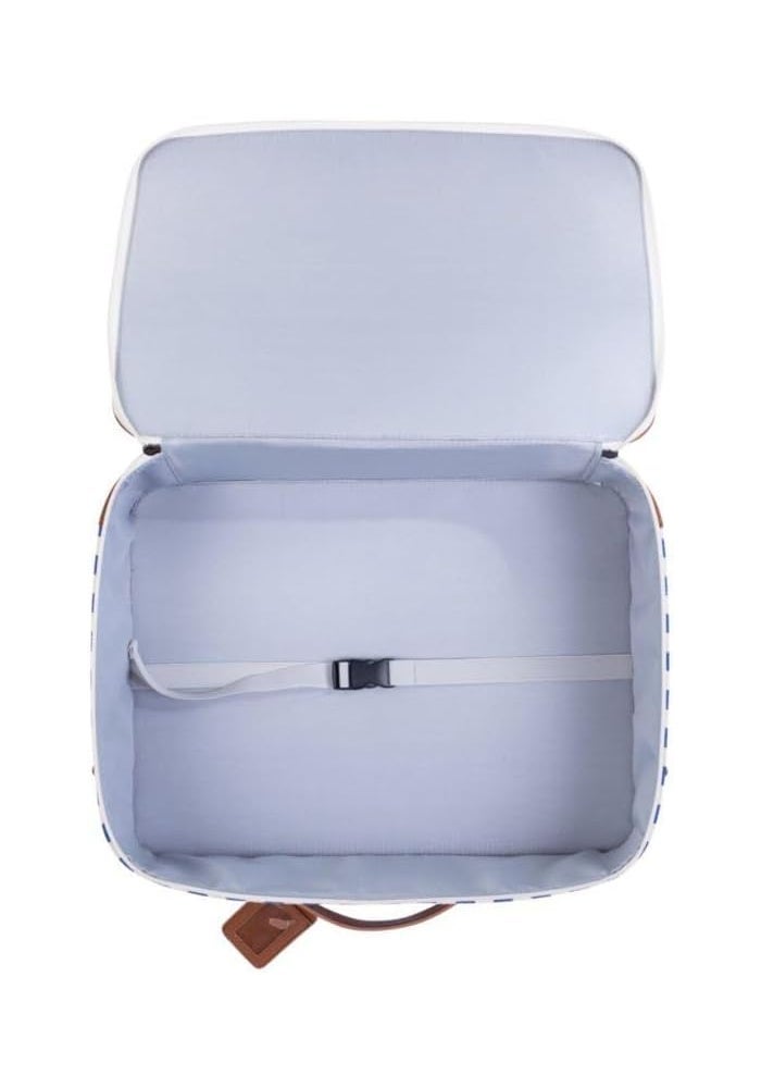 Childhome Stripes Mini Traveller Kids Suitcase - Electric Blue/Light Blue - Image 5