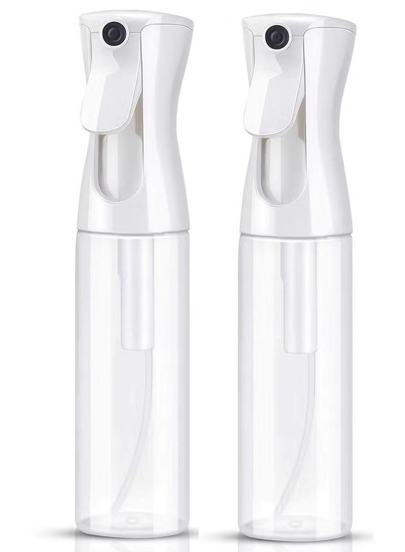 Generic 2pack Water Spray Bottle for Hair 200ml Large Ultra Fine Continuous for Hairstyling Skin Care Cleaning  Plants and Misting, White  - Image 1