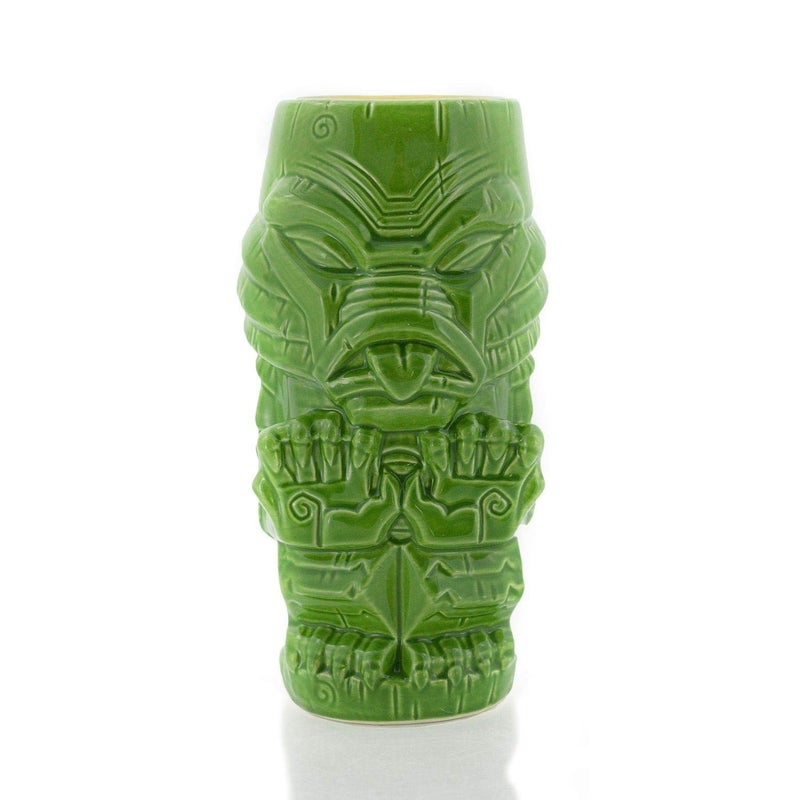 Geeki Tikis 18 ounce Ceramic Mug  Monsters GillMan  Lime Green