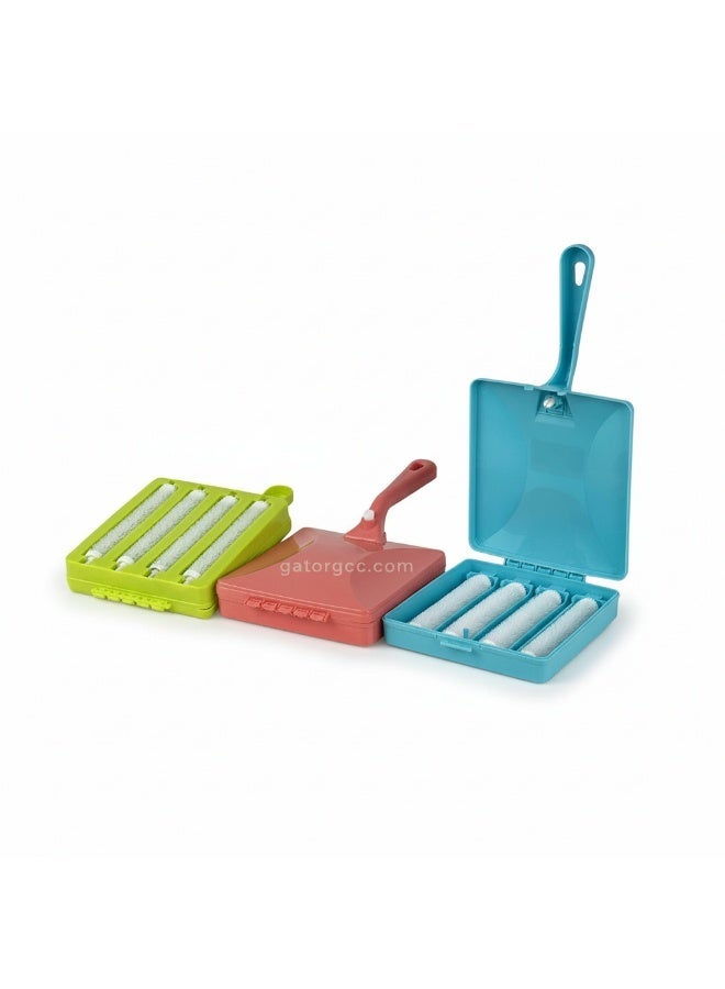 Gator Plastic Roller  for Carpet | Quad Roller Carpet Cleaner Brush for Hair, Lint & Dust Removal | Reusable Manual Cleaning Tool | Portable | Easy Grip - Image 1