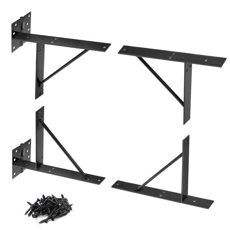 Mofeez Corner Brace Bracket No Sag Kit for Shed Doors, Driveway Gates, Corral Gates, Wood Windows - Image 1