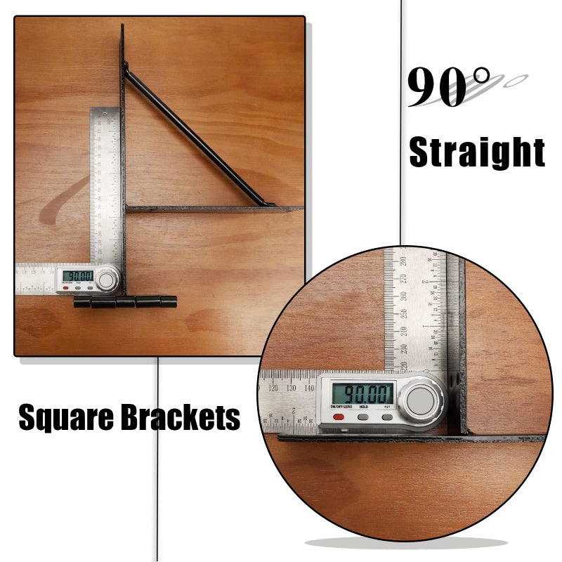 Mofeez Corner Brace Bracket No Sag Kit for Shed Doors, Driveway Gates, Corral Gates, Wood Windows - Image 3
