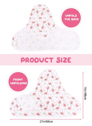 Baby Swaddle Sleep Sack with Hat Set for 0-3 Months 3-Pack Soft Cotton Newborn Wearable Swaddle Wrap for Girls Boys (Pink rabbit + magic baby + pink bear) - view 2