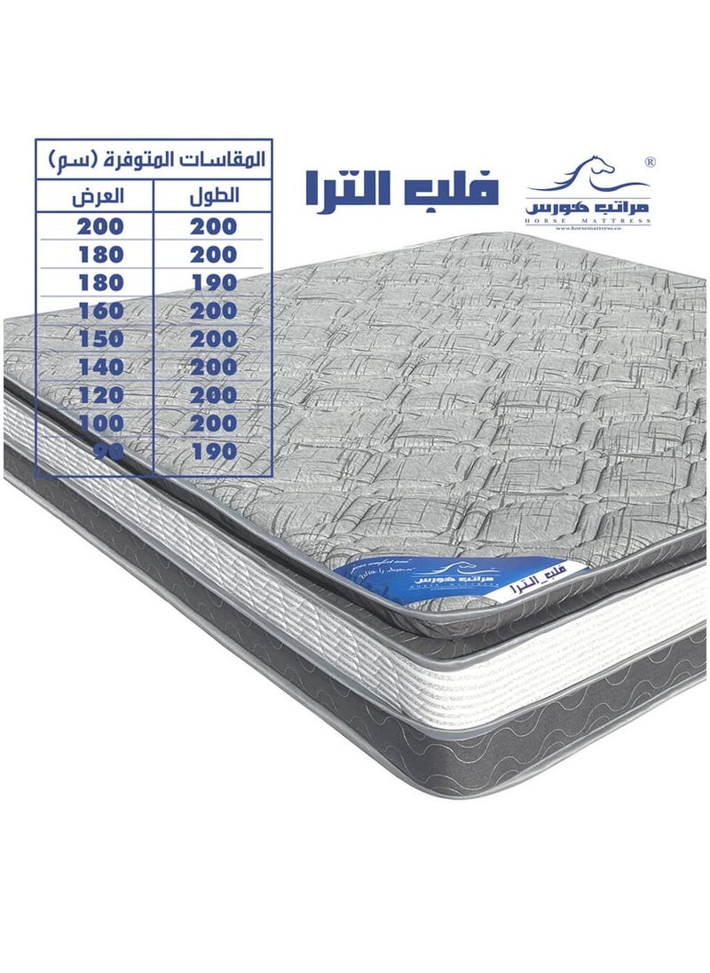 HORSE MATTRESS - Luxurious Hotel Bed Mattress From Horse Mattresses With Coiled Springs And High-Density Foam Layers Single
Size - Size 200 x120 With Thickness 29 cm - Image 1