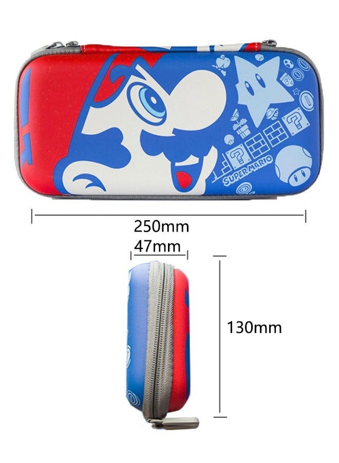 Super Mario Pattern Zippered Storage Bag for Nintendo Switch, Protective Portable Switch Carry Case with 10 Game Card Slots,  Portable Travel Carry Cover for Switch  - Image 3