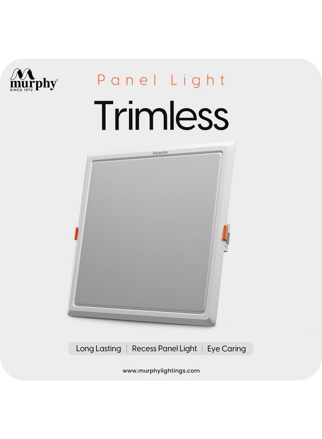 Murphy 15W Recessed Square Trimless LED Panel Light | 3-in-1 Colour Changing - Cool White/Neutral White/Warm White - Pack of 12 - Image 5
