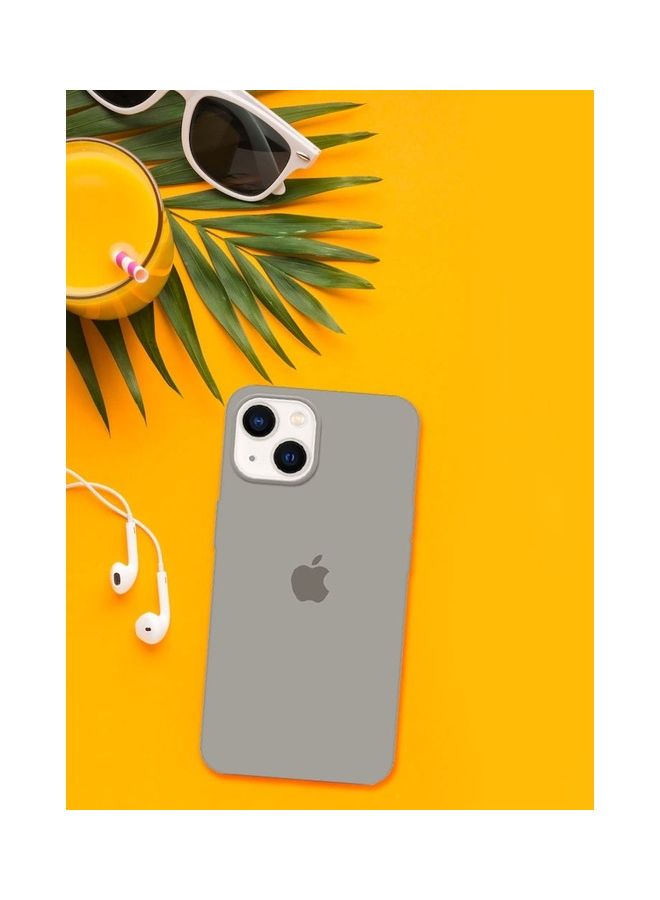 NIBEMINENT Apple iPhone 14 Plus Case Silicone Cover Liquid Gel Soft Ultra Slim Shockproof Back Full Body Protection 6.7 Inch Grey - Image 5