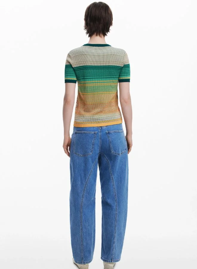 DESIGUAL Landscape Knit T-Shirt