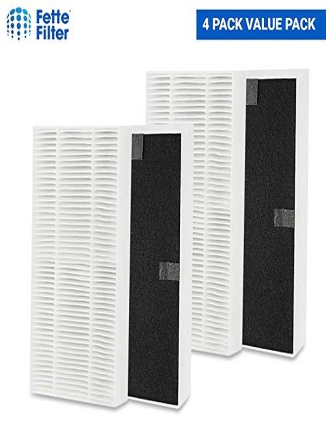 Fette Filter - 4 Pack Replacement Filter U Compatible with Honeywell Clean U Filter HRF201B and Febreze FRF102B For HHT270, HHT290 & Febreze FHT170, FHT180, FHT190. - Image 2