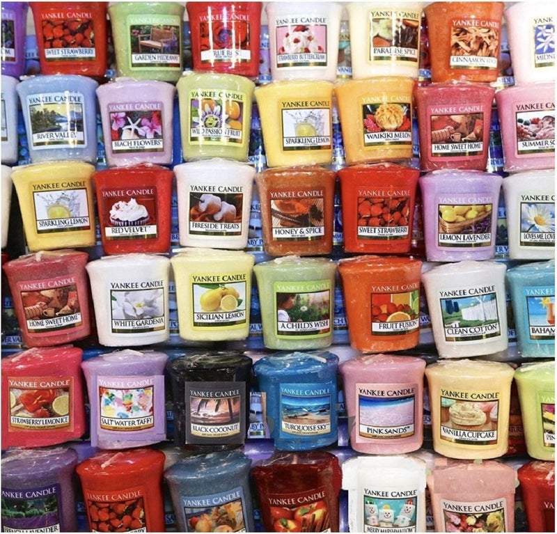 YANKEE CANDLE Yankee Candle Votives  Grab Bag of 10 Assorted Votive Candles  Random Mixed Scents 