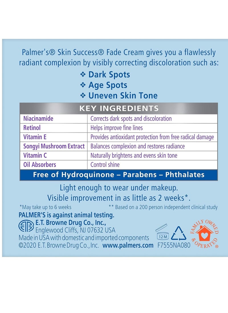 PALMER'S - Palmer's Skin Success Eventone Fade Cream for Oily Skin, 2.7 Fl Oz - Image 1