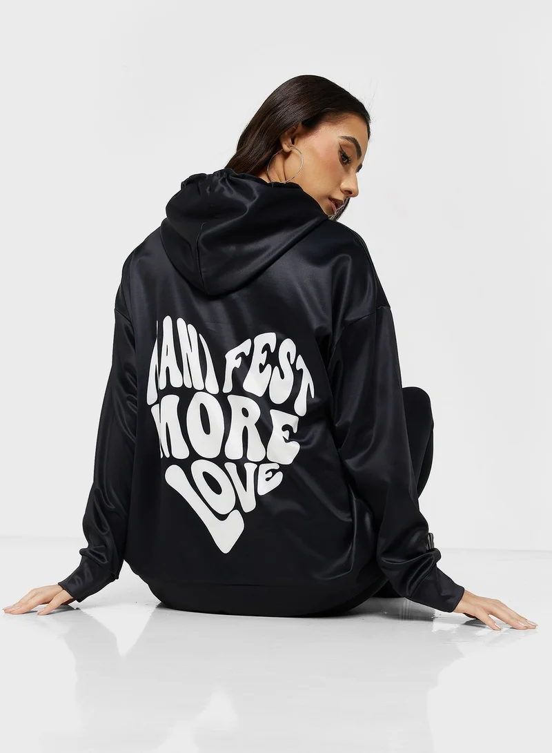Ginger Back Print Hooded Sweatshirt