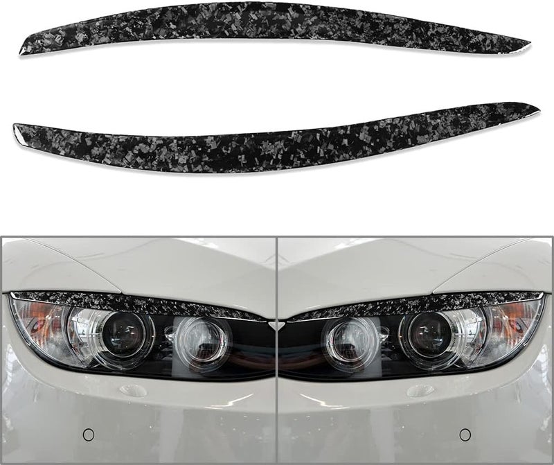 QASULER Car Headlight Eyebrow Eyelid Trim for BMW E92 E93 - Image 5