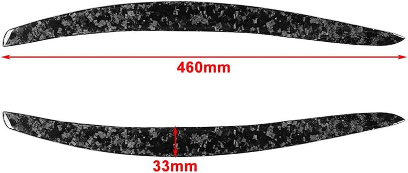 QASULER Car Headlight Eyebrow Eyelid Trim for BMW E92 E93 - Image 2