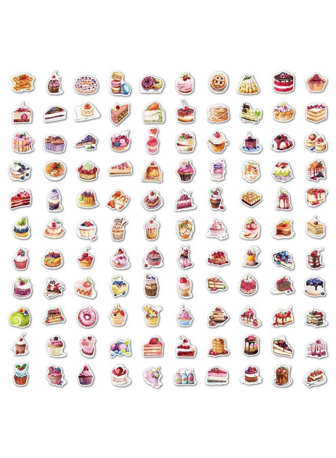 MAXLEAF Cake Theme Stickers - 100PCS Vintage Coffee Theme Waterproof Stickers for Decoration Planner Phone Case Scrapbook Coffee Journals Decoration - Image 3