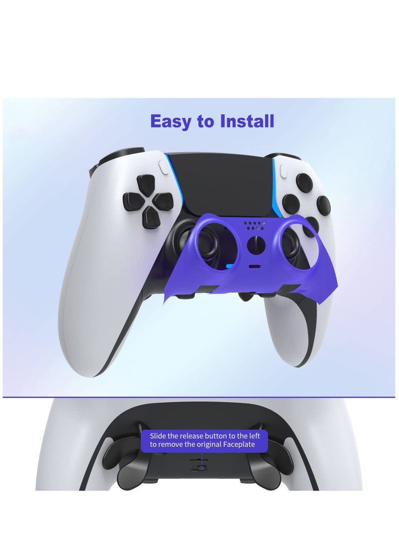 Generic - PS5 Edge Controller Decoration Strip PS5 Edge Controller Replacement Shell Color Replacement Decoration Accessories for PS5 Edge Wireless Controller Panel (Purple) - Image 1