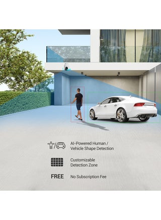 C8C Security Camera, 4MP 2K+ Outdoor WiFi Camera, CCTV Camera for Home with 360° Coverage, Human/Vehicle Shape Detection, Auto-Zoom Tracking, Color Night Vision, Weatherproof, Two-Way Talk - view 4