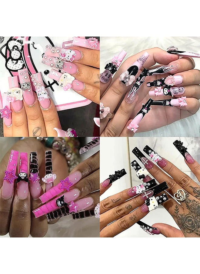 MXN 140 Pcs 3D Cute Cartoon Nail Charms - Nail Decoration Stickers - Flatback Charms Stickers for DIY Nail Decoration and Resin Crafts - Image 5