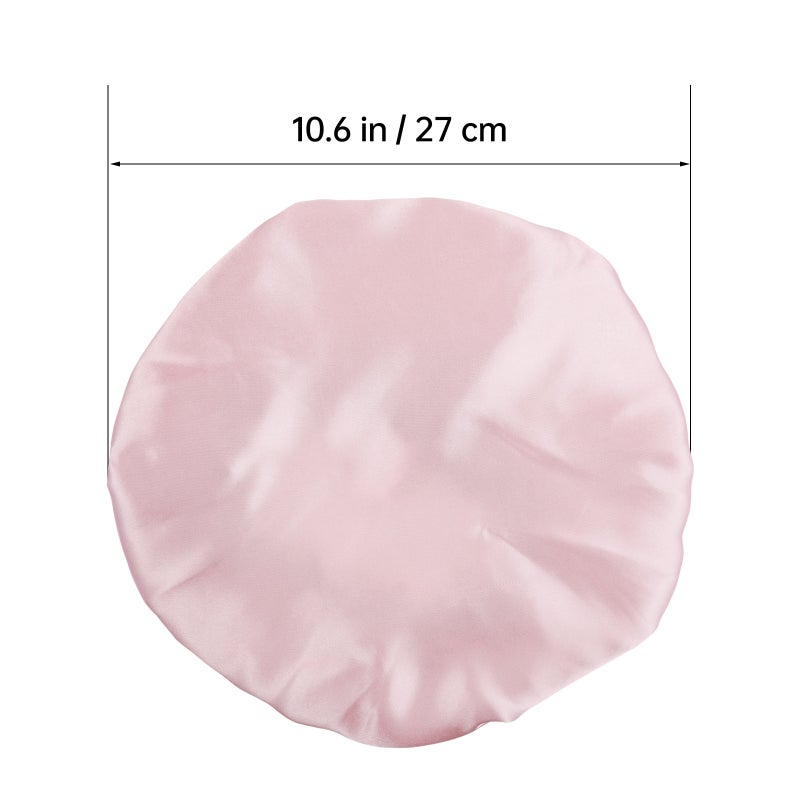 Kids Double Layer Sleeping Cap Elastic Sleeping Hat Adjustable Sleeping Head Cover (Pink) - Image 2