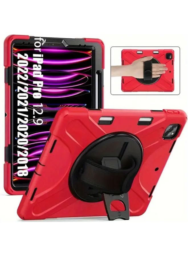 For iPad Air 2 Red Tablet Case With Stand Lightweight Non Slip Anti Scratch Suitable For iPad Mini 3 4 5 6 iPad 10 iPad Air 11 2024 And iPad Pro 11 12.9 2018 2020 2021 2022 - Image 1