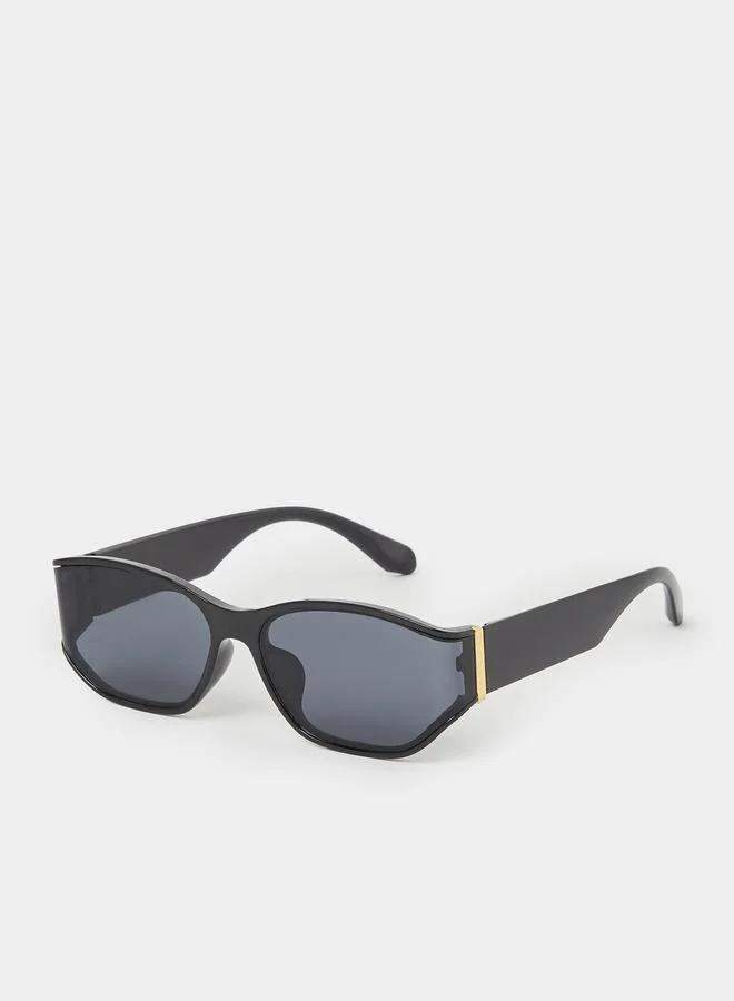 ستايلي Black Rectangle Sunglasses