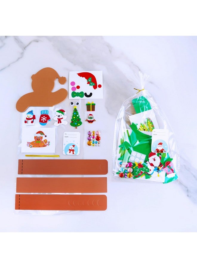 Winlyn 24 Sets Christmas Craft Kits Winter Crafts Diy Christmas Headbands Craft Kits Snowflake Christmas Tree Foam Stickers Arts And Crafts For Kids Holiday Home Classroom Art Activities Party Favors - Image 4