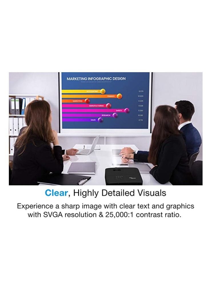 Optoma - Optoma S336 UK DLP Projector Resolution SVGA 800x600 Brightness 4,000 Lumens - Image 1