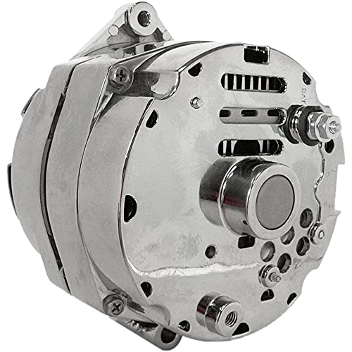DB Electrical مولد كهربائي Db Electrical Adr0336-C كروم لشيفروليه جنرال موتورز 110 أمبير 3 أسلاك إعداد 65، 67-85، Bbc Sbc شيفي مولد 110 أمبير 3 أسلاك Ho، قطع منخفض للدخول لمعدل شحن أعلى - Image 5