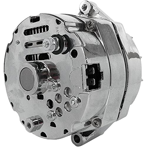 DB Electrical مولد كهربائي Db Electrical Adr0336-C كروم لشيفروليه جنرال موتورز 110 أمبير 3 أسلاك إعداد 65، 67-85، Bbc Sbc شيفي مولد 110 أمبير 3 أسلاك Ho، قطع منخفض للدخول لمعدل شحن أعلى - Image 3