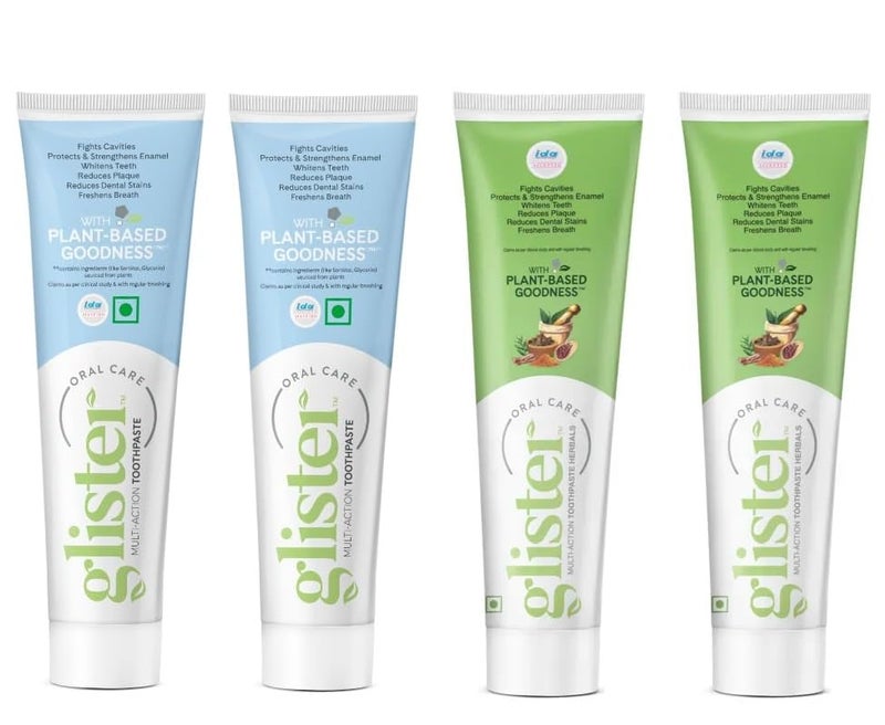 Amway Multi Action ToothPaste 50gm Pack of 2 & Herbal Toothpaste 50gm Pack of 2 - Image 2