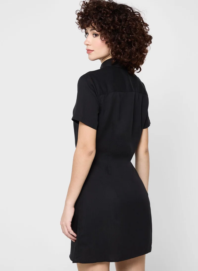TOMMY JEANS Button Detail Shirt Dress